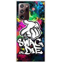 Samsung Galaxy Note 20 Ultra Swag or die bedrukt siliconen hoesje