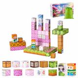 VEVOR Magnetische blokken, set van 100 stuks, prinsesslot, magneetdobbelstenen voor kinderen, sensorisch speelgoed STEM Montessori, stapelbaar bouwspeelgoed voor kinderen
