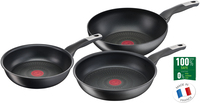 Tefal Unlimited 3-delige Pannenset - Koekenpannen (24/28 cm) & Wokpan (28 cm) - Inductie - Zwart