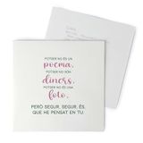 Mopec X39.2 cadeaubonnen, 25 stuks, groen en roze, opschrift "He pensat..