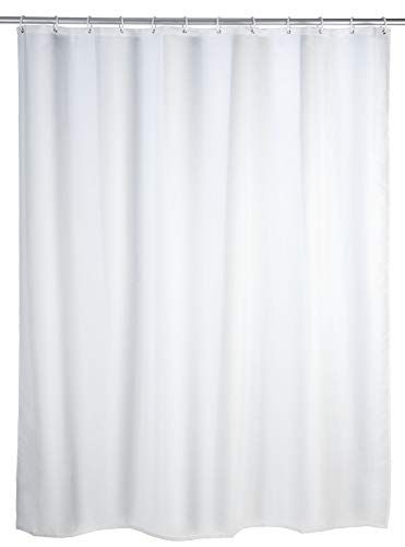 WENKO Douchegordijn - Stof - Wit - 180 x 200 cm