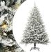 vidaXL Kunstmatige Voorverlichte Kerstboom met Ballenset Groen 210 cm