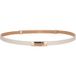 MIRROSI Ledergürtel Damen Echtleder, Made in Italy, 18mm breit, Einheitsgröße