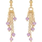 Sloya Elyssa Boucles d'oreilles en pierres Améthyste femme