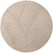 Tapis d'extérieur avec design 3D scandinave, beige, rond, 160x160 cm