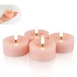 Rhytsing Set van 4 Rose Pink Flamless LED Votive Kaarsen