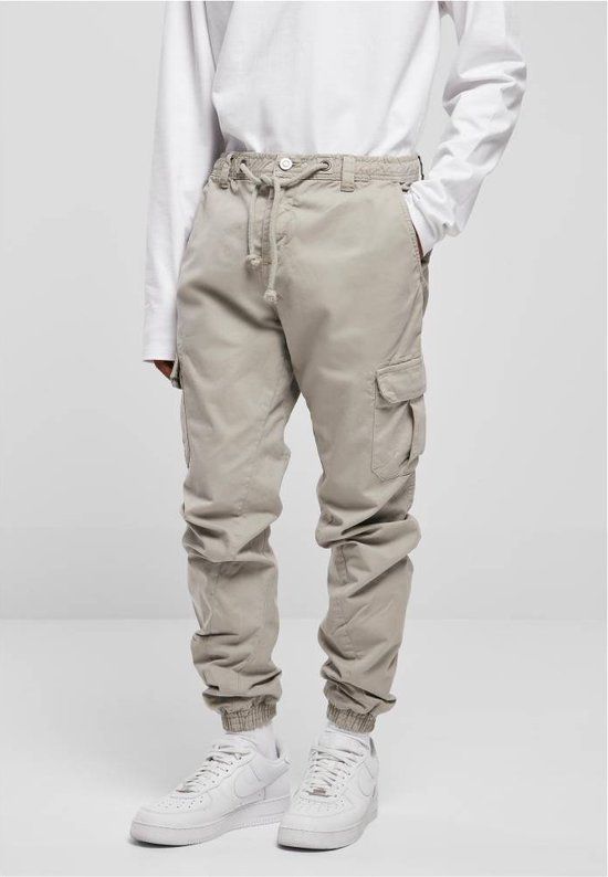 Urban Classics Cargo Jogging Broek - Grijs - Maat M - Heren