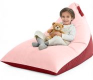 Housse de pouf 400 Litres - Très Grand - Housse de pouf triangulaire - Housse de pouf lavable - Housse en velours ultra doux - Confortable et durable - Pouf