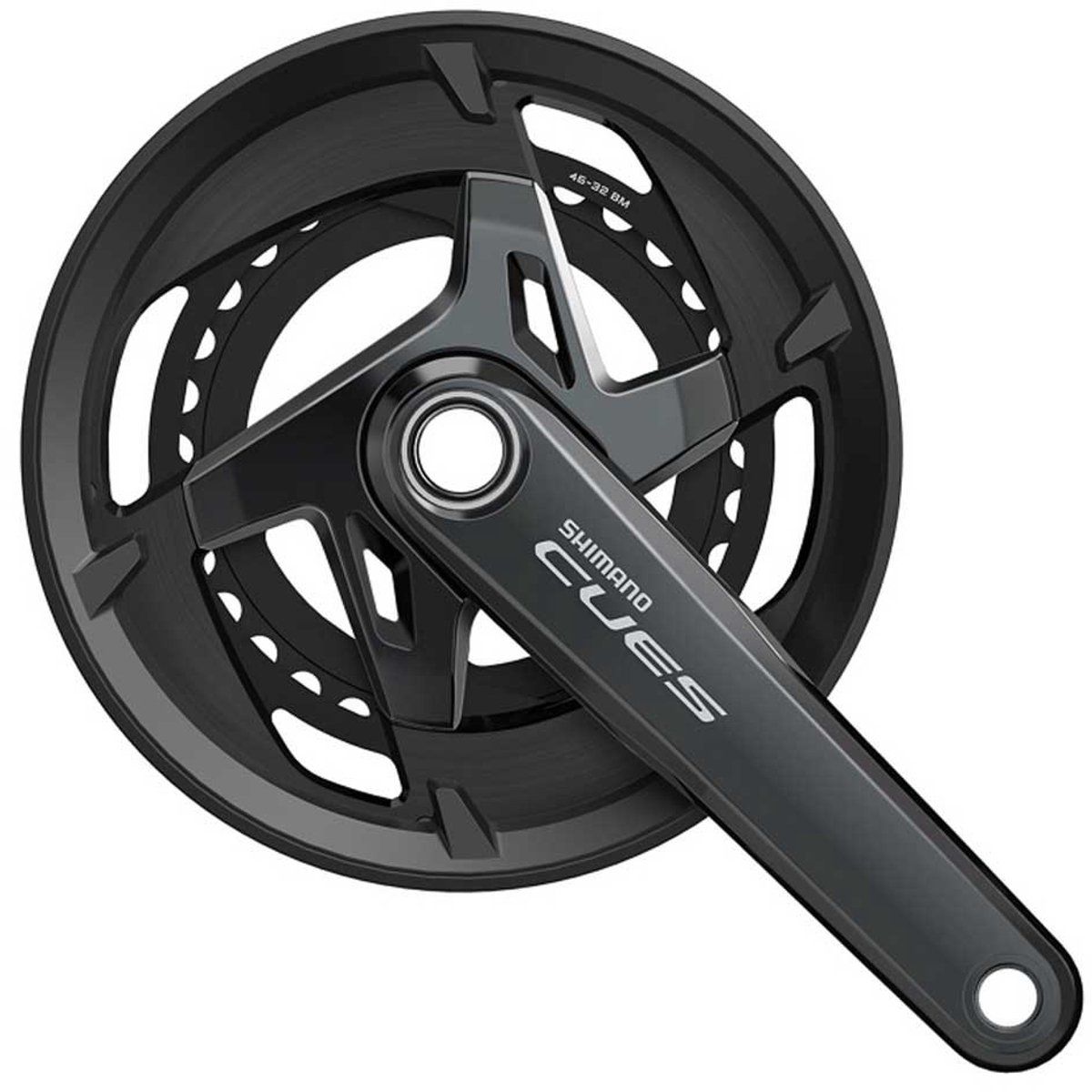 Shimano Cues Hollowtech U8000-2 Crankstel Zilver 175 mm / 46/32t