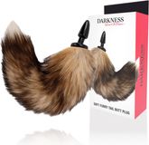DARKNESS ANAL | Darkness Natural Tail Butt Plug Silicone Black 10cm