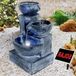 Ornements d'extérieur pour l'eau - Fontaines de jardin avec pompe - Décoration de jardin