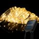 Guirlande lumineuse solaire, 10 mètres, 100 LED, lumière blanc chaud, étanche