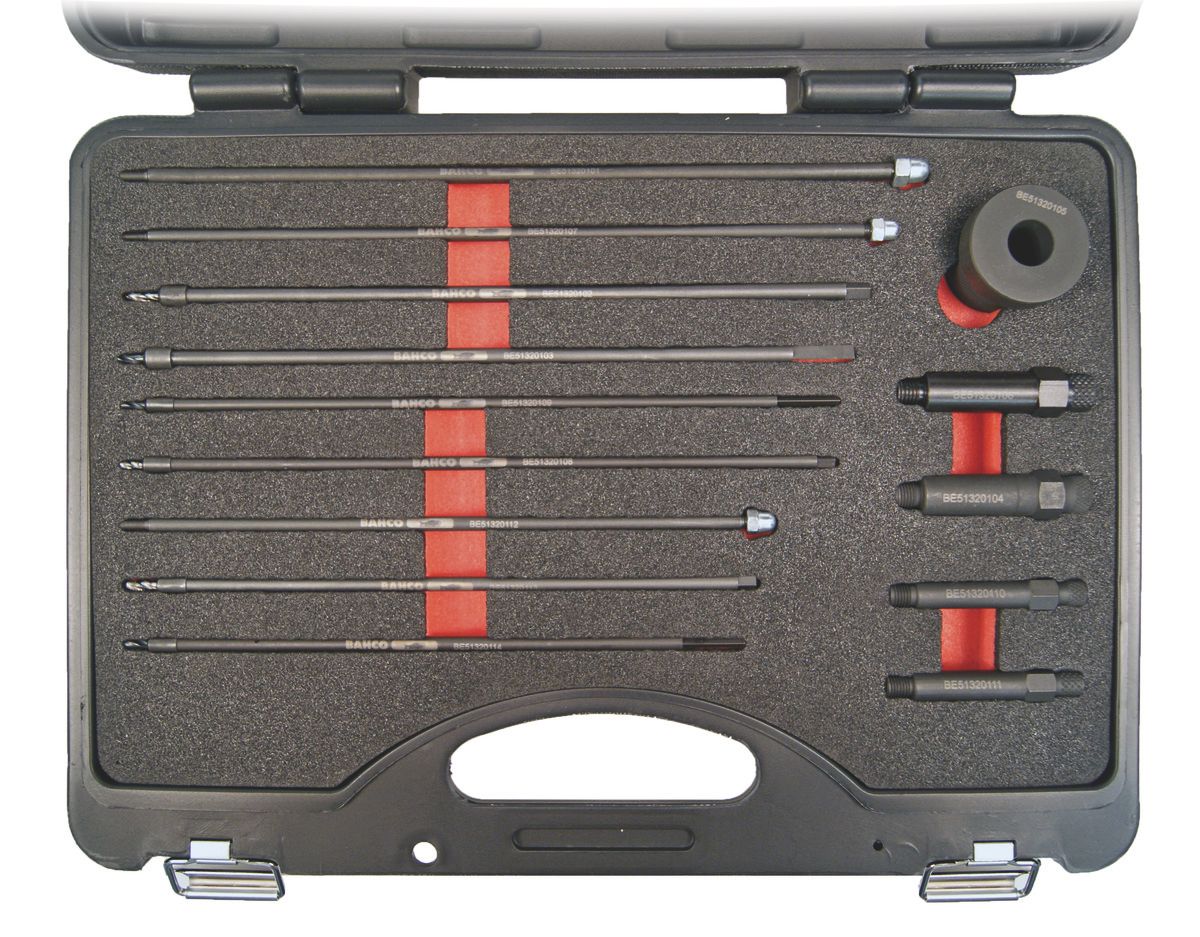 Bahco M8-M9-M10 gloeibougies Verwijder kit. M8x1 - M9x1 - M10x1 - M10x1.25 - BE513201
