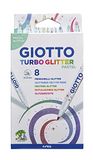 Giotto 4263 00 Turbo Glitter, 8 pastelkleuren