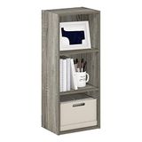 Furinno LUDER Boekenplank, boekenkast, boekenkast, 3-kubus, boekenkast, 9,3 x 12 x 31,5, voor woonkamer, slaapkamer, thuiskantoor, Frans eiken