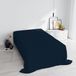 Italian Bed Linen Max Color Bedlaken, eenkleurig, 100% katoen, voor Frans bed, donkerblauw, 180 x 300 cm
