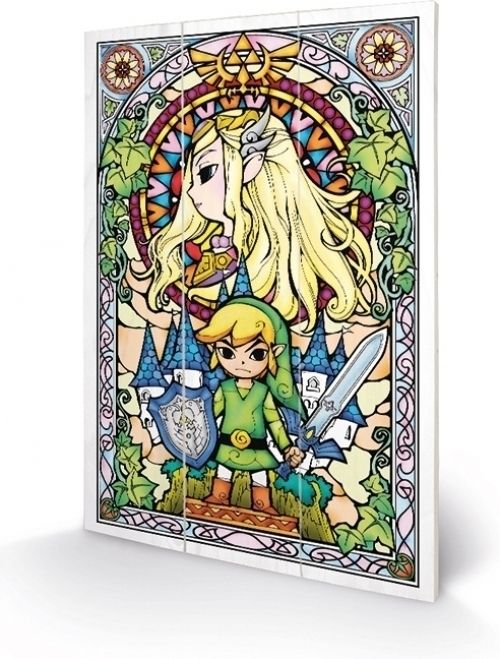 Pyramid International Wooden Art - The Legend of Zelda (Stained Glass) 30x20cm