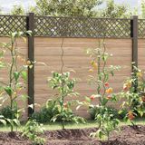 vidaXL Plantondersteuning 5 st groen 150 x 0,6 x 0,6 cm staal