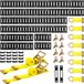 VEVOR E-Track Bevestigingsrailset, 8-Pack (1,5/1,2/0,6/0,3 M) E-Track-Rails, Set van 36 Stuks, Inclusief 2 Spanbanden, 8 O-Ringen, 8 Bevestigingsbanden met D-Ringen, 2 enkele Sleuven en 16 Eindkappen