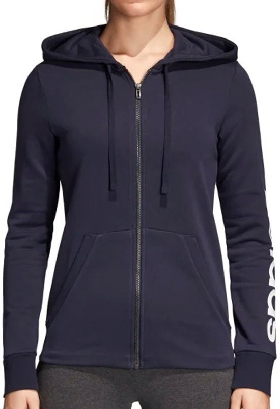 Adidas - Essentials Linear Full Zip Hood - Dames - maat XS