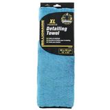 Billionaire Microvezel handdoek, zeer zacht, gedetailleerde afwerking, premium XL, 1000 g/m², groot detaildoek, 40 x 55 cm, ideaal voor het onderhoud van je auto, blauw
