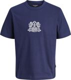 JACK&JONES JORCAMBRIDGE EMB TEE SS CREW NECK Heren T-shirts Blauw L