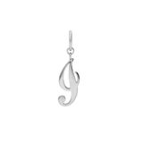 Lucardi Dames Stainless steel bedel letter - Hanger - Staal - Zilverkleurig