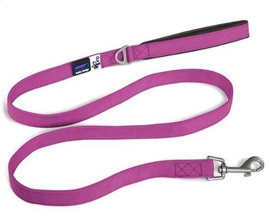 Curli Basic Leash - Hondenlijn - 140 x 2 cm - Nylon - Fuchsia