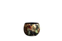 TS Collection bloempot berry metaal 7x6cm meerkleurig