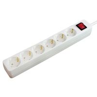 Brennenstuhl Stekkerdoos - 6 Stopcontacten - Schakelaar - Wit - 1,4 Meter