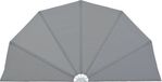 vidaXL Pare-soleil de terrasse pliable 200 cm gris