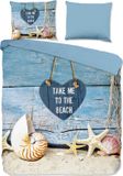 Pure Dekbedovertrek Strand/ Zee - Lits Jumeaux 240x200/220 cm - Multi - Microvezel
