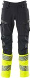 Mascot Accelerate Safe Pantalon met kniezakken 19879-711 - marine foncée/jaune fluo - C58 - 90