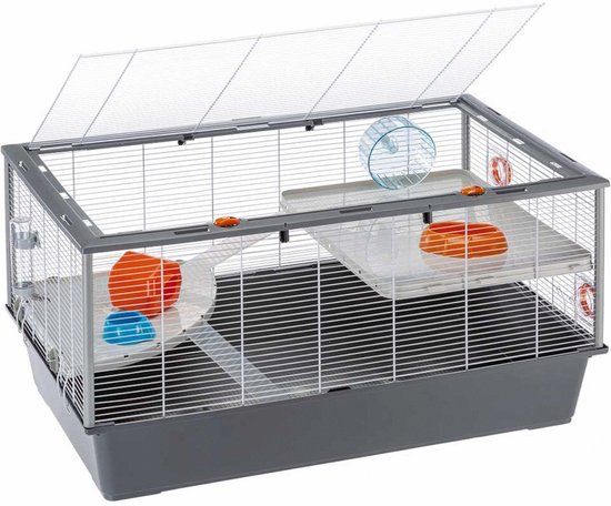 Ferplast Criceti 100 Hamsterkooi - 95x57x50 cm - Grijs