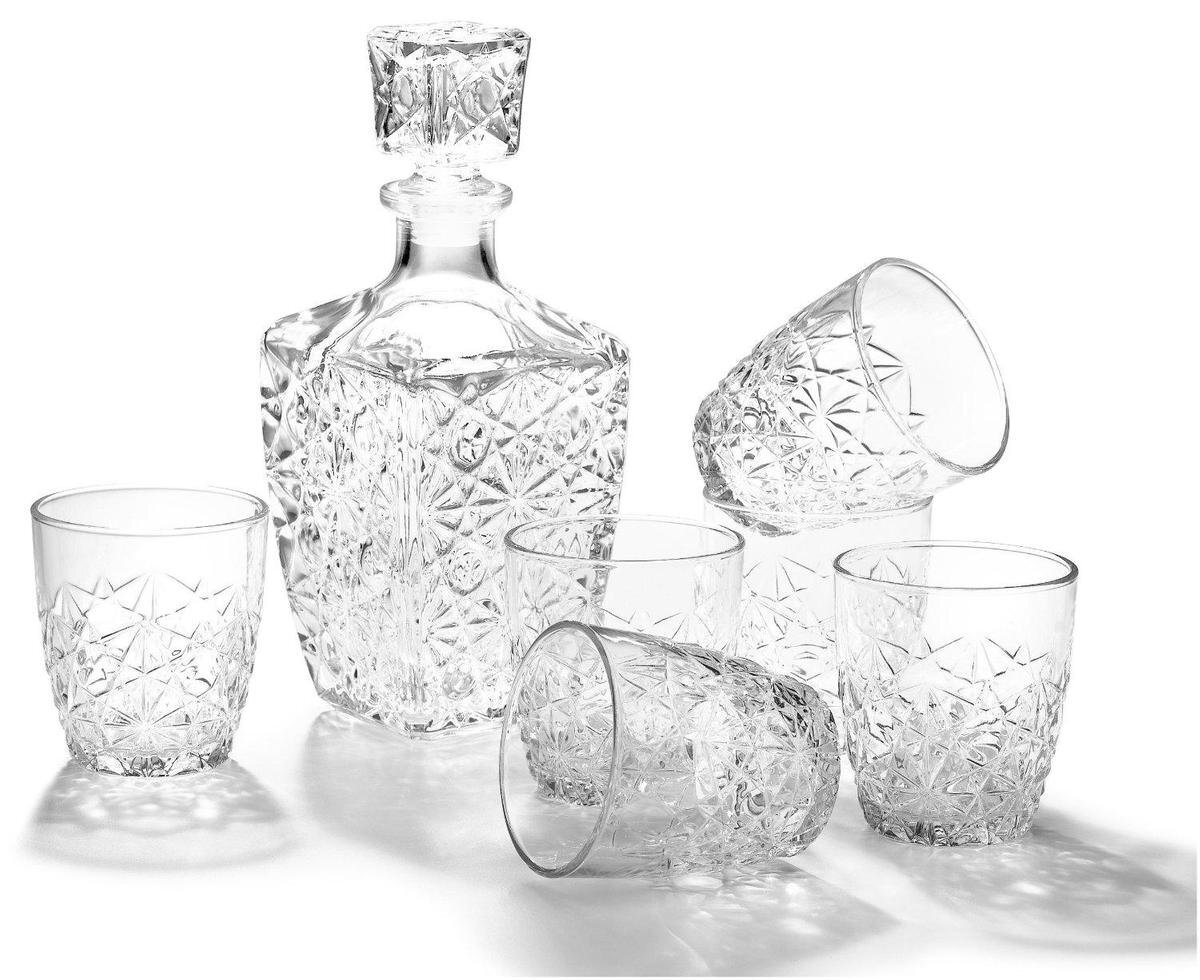 Bormioli Rocco Dedalo Whiskeyset - 7-delig - Glas