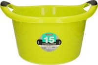 PLASTICFORTE Afwasbak - 15L - groen - 42 x 40 x 25 cm - met handvatten