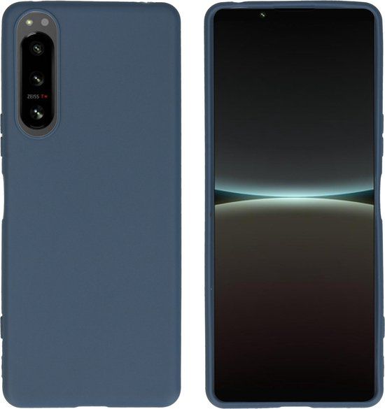 iMoshion Color Backcover - Donkerblauw - Sony Xperia 5 IV Hoesje Siliconen