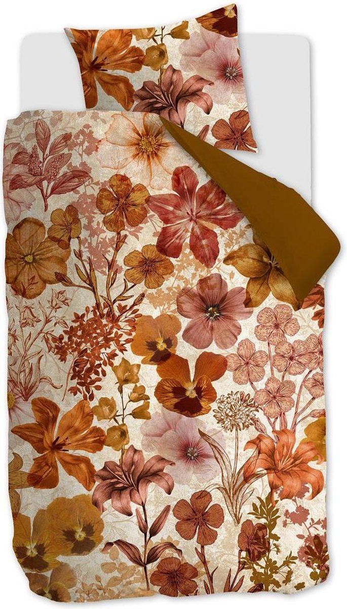 Beddinghouse Flora Dekbedovertrek Okergeel 140x220 cm