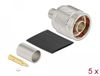 Delock N plug for crimping LMR 300 with matching shrink tube