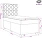 vidaXL Boxspringbed met matras met hoofdeinde Zwart 80 x 200 cm Stof