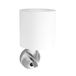 Mexlite Wandlamp Noor 1562ST Staal met Leeslampje & USB-lader