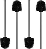 Unyqoos® Set van 4 toiletborstels zwart