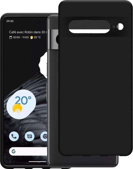 Just in Case Google Pixel 7 Pro Siliconen (TPU) Hoesje Zwart