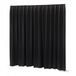 Wentex P&D Rideau occultant 260 g/m² (USA) noir - 11′ × 4′ ≈ 3,35 m × 1,22 m (L × H) - plissé
