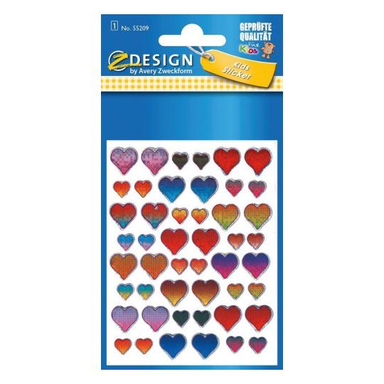 Avery 55209 Z-design Creative Papieretiketten - Meerkleurig - Permanent - 48 stuks