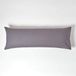 Homescapes Housse de traversin 50x140 cm pour coussin de corps lot de 2 – Gris foncé – 100% Percale de coton égyptien – 200 TC