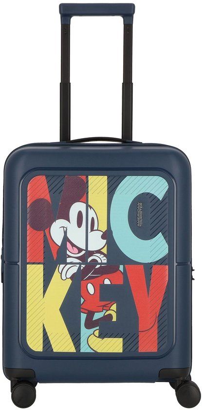 American Tourister Dashpop Disney Spinner 55/20 EXP TSA Mickey Pop Letters Blauwgrijs