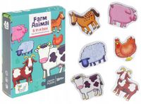Nobo Kids Puzzle en bois animaux de la ferme 12 pièces