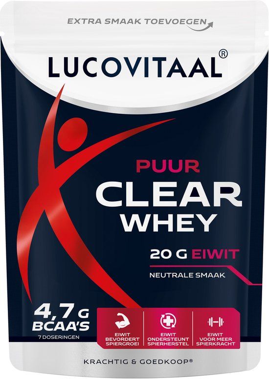 Lucovitaal Clear whey poeder puur 175 Gram