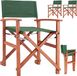 Casaria Regisseursstoelen Set van 2 – FSC met Armleuningen – Groen